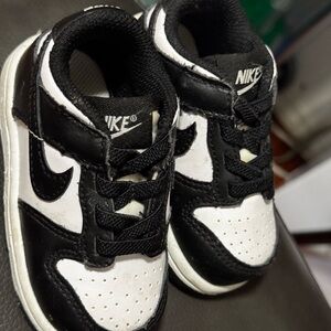 Nike Black and White Dunk Sneakers
